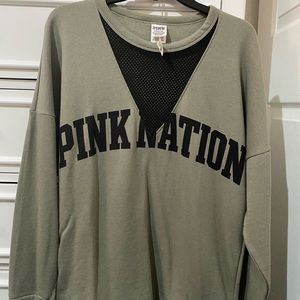 PINK Victoria’s Secret Mesh Crewneck